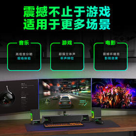 纽曼（Newmine）V6 家用电脑音响游戏立体声环绕音箱带麦克风蓝牙5.3桌面笔记本台式机炫彩RGB电竞对箱套装黑色 /数码 /影音娱乐 /音箱/音响