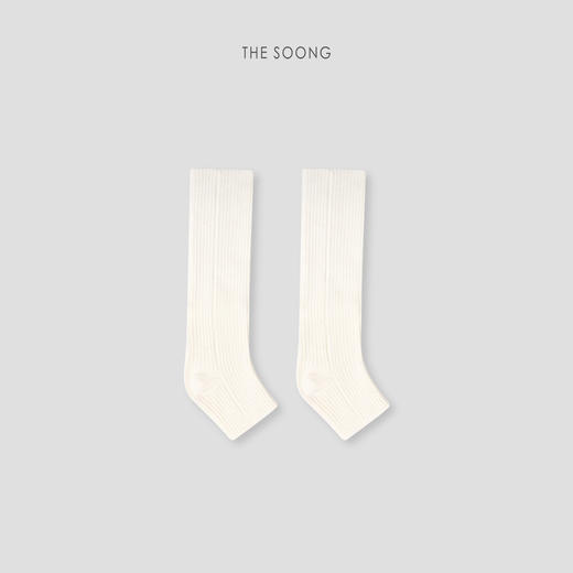 THESOONG极简抗起球腈纶双针竖坑条百搭线条感袜子HWZB8107 商品图1