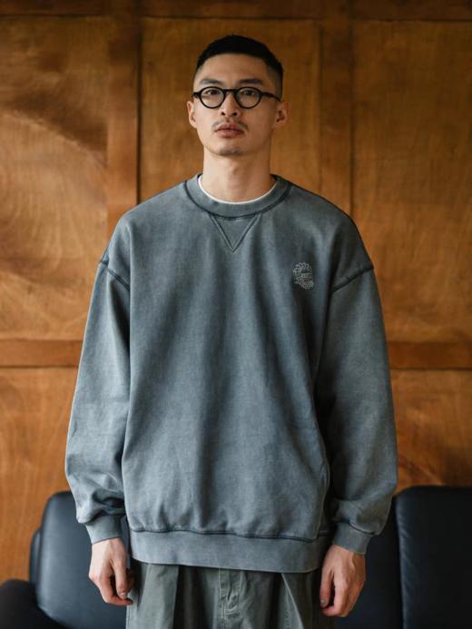 GYOZA PASTA/GP25AW-C058/拼接圆领套头卫衣 商品图1