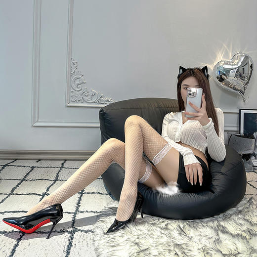 黑丝情趣丝袜开裆性感调情床上可撕丝袜成人镂空渔网袜大码吊带袜60款丝袜合集 商品图8