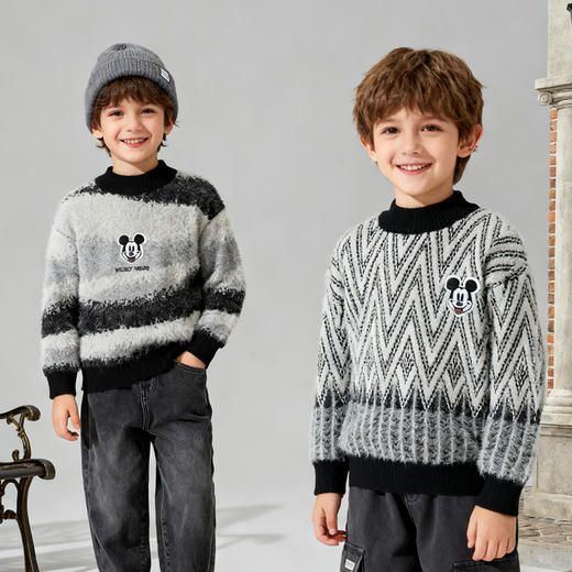 迪士尼（Disney） Baby男童套头毛衣外穿针织衫圆领保暖毛衣秋冬新款 商品图1
