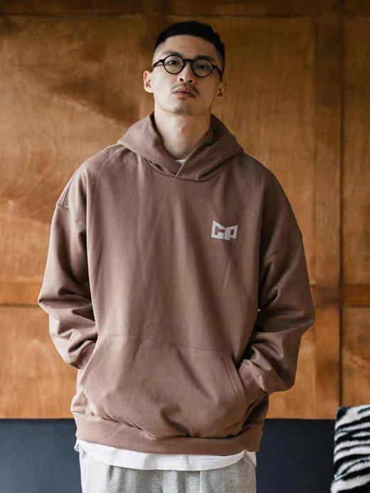 GYOZA PASTA/GP25AW-C059/康利数码印花远红外锁温三针五线重磅宽松加绒连帽卫衣 商品图1