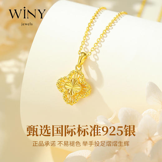 Winy s925银金缕织锦项链送老婆/闺蜜/妈妈生日节日礼物 商品图2