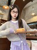 【189元任选2件】现货！紫色圆领系扣毛衣 商品缩略图13