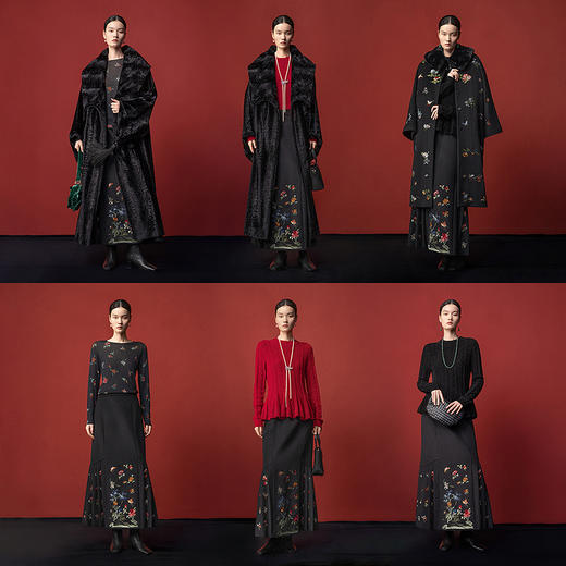 【林栖设计小店】羊毛鱼尾马面裙绣花古典2025秋冬新款半身裙女1954019 商品图6