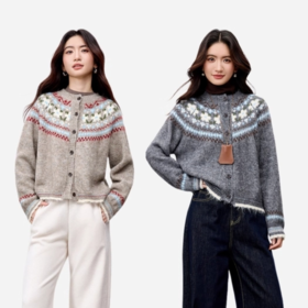 佐姿莎 费尔岛风氛围感针织毛衣合集 | 百搭不挑人 宽松版型 藏肉显瘦 慵懒随性 多款可选