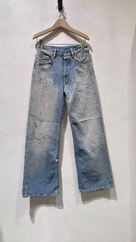 中性款做旧牛仔裤长裤LA001