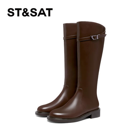 星期六英伦风百搭高筒骑士靴SSD4116CKT 商品图1