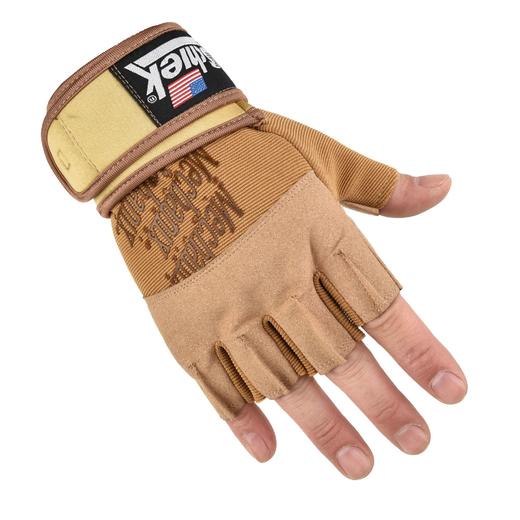 作战手套男运动护腕健身半指手套单杠撸铁防起茧手套防滑耐磨锻炼露指手套 商品图2