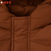 棉果果冬季新品男童涤丝纺羽绒保暖加厚棕色长款羽绒服M402102925618 商品缩略图3