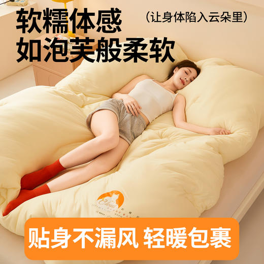【下架】自然醒针织棉喵喵云朵大豆被被芯冬被四季被YBY 商品图3