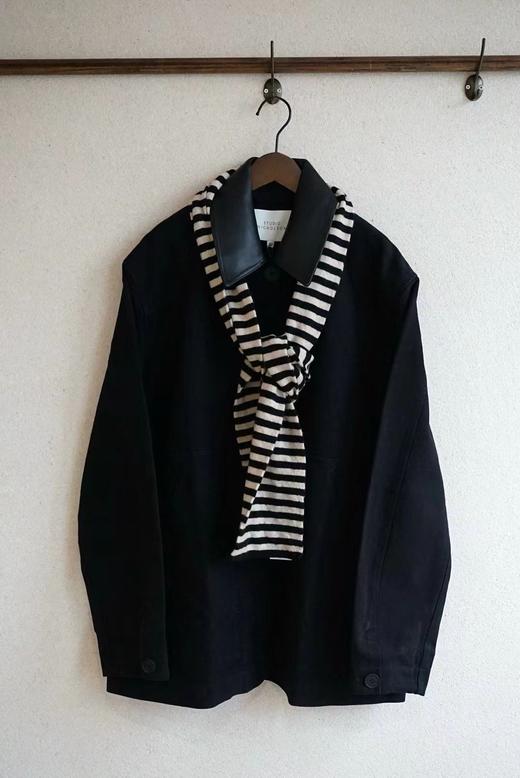 Studio nicholson皮领口袋工装夹克 商品图12