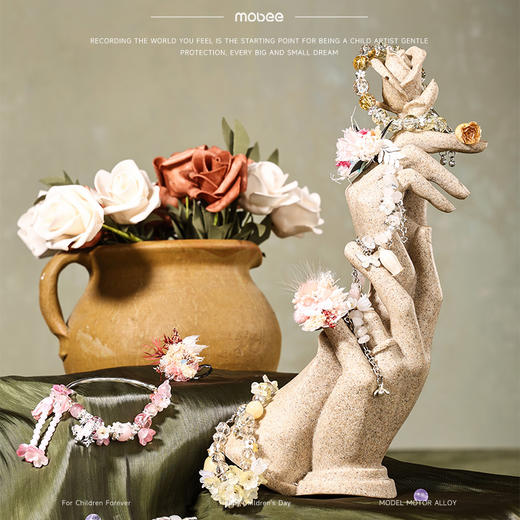 【新品】mobee蔷薇庭院花篮串珠 DIY蔷薇庭院花篮串珠5条手链+3枚戒指 从一颗珠子开始DIY手链、戒指串完可佩戴 培养动手能力 商品图4