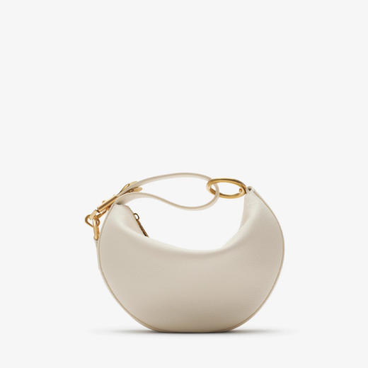 BURBERRY 巴宝莉 女士骑士弧形迷你单肩包 米白色 8104298 B7348 商品图0