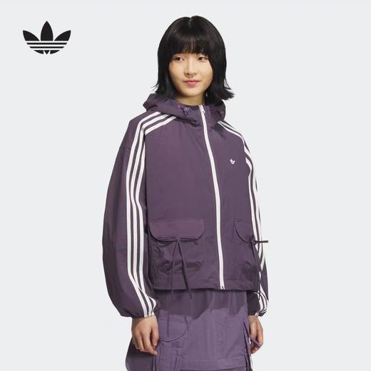 三YE草女防风防晒梭织连帽运动外套 商品图0