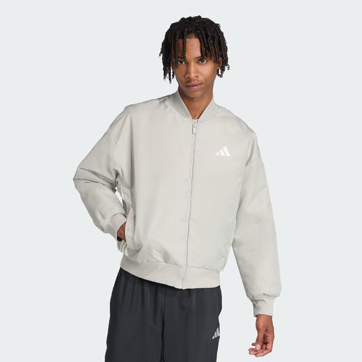 Adidas阿迪达斯STADIUM BOMBER JACKET 男子保暖飞行员运动休闲棉服JX5634 商品图0