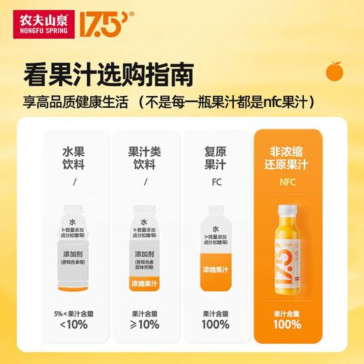 300ml农夫山泉100%NFC橙汁 低温 商品图4