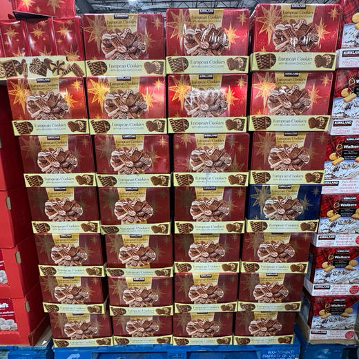 美国🇺🇸特价折扣340元🉐🉐直邮包税！Kirkland 多口味欧式比利时巧克力曲奇饼干礼盒。1.4公斤😋没有看错是 公斤 商品图3