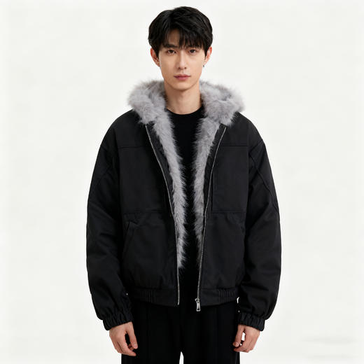 Schenvega毛领派克棉服 男女同款 商品图1