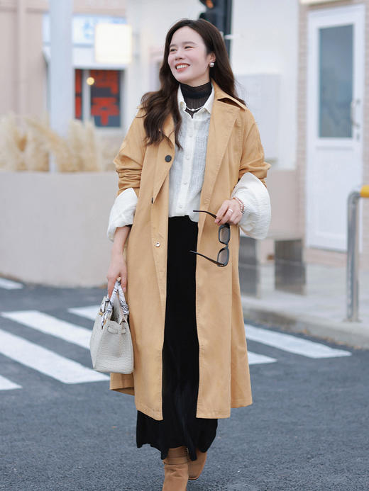 一姐私服  重磅麂皮绒风衣 把高级感和松弛感焊在身上 商品图4