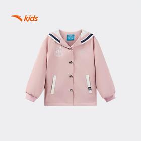 【春上新】【6.8折】8楼安踏儿童【海底小纵队】薄外套校园系列丝光绒运动上衣宽松瓜瓤粉 吊牌价：339 活动价：231