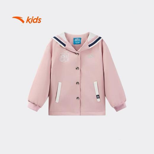 【春上新】【6.8折】8楼安踏儿童【海底小纵队】薄外套校园系列丝光绒运动上衣宽松瓜瓤粉 吊牌价：339 活动价：231 商品图0