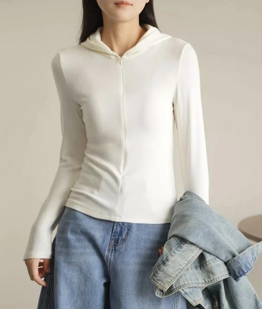 【高品质私服】【半门襟拉链显瘦连帽卫衣】彭于晏代工厂上新！定纺软糯羊毛，六色可选【无标出货 介意慎拍】WD 商品图5