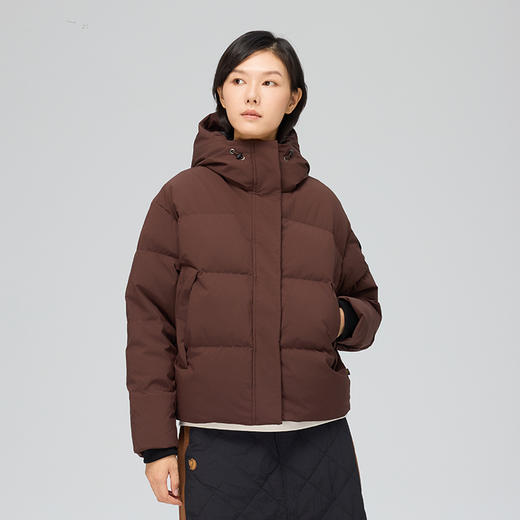 北极狐 25秋冬新款女士白鹅绒户外保暖高蓬羽绒服 092522105 商品图1