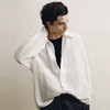 PLUS CRASH2025秋季新款重工水洗毛边老钱高智风宽松百搭时尚衬衫 商品缩略图1