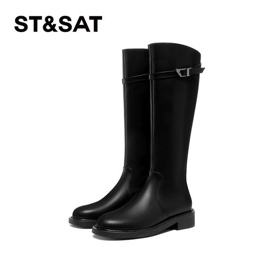 星期六英伦风百搭高筒骑士靴SSD4116CKT 商品图0