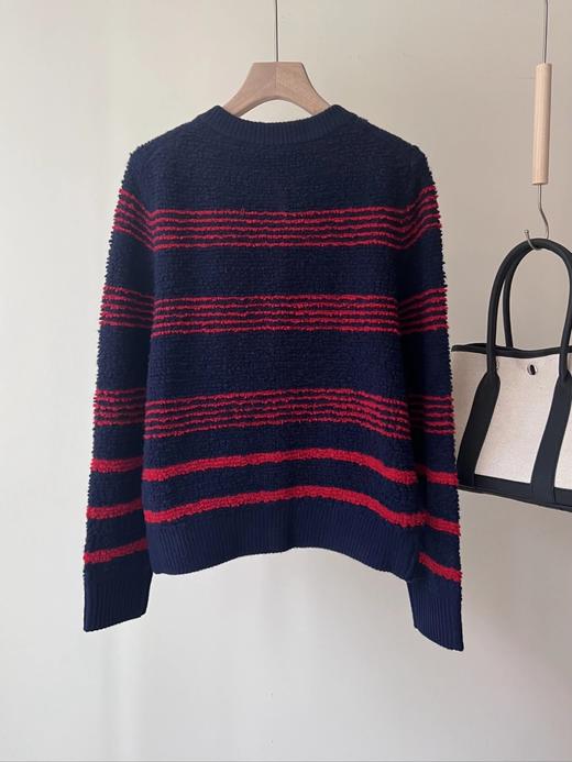 【高品质私服】【复古撞色条纹针织开衫】甄选100%羊毛，触感细腻且带有一定的厚度，具有良好的弹性和透气性【无标出货 介意慎拍】WD 商品图8