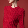 【林栖设计小店】收腰毛织上衣麻花荷叶摆2025秋冬新款毛衣女1954051 商品缩略图7