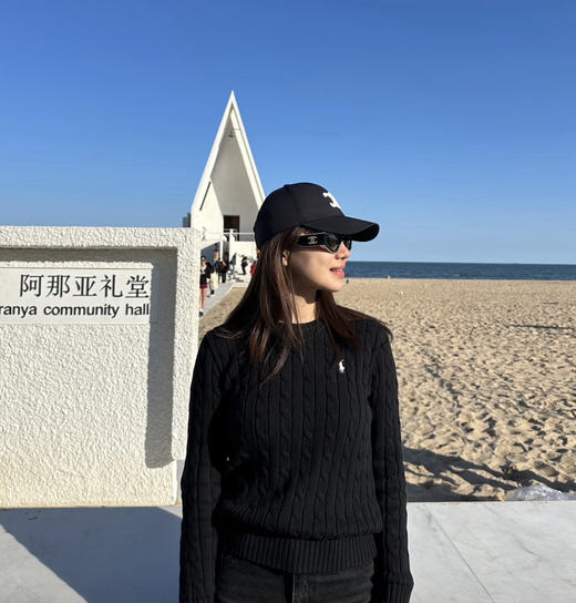 原单拉夫*伦女士羊绒绞花针织毛衣103103 商品图6