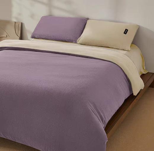 (包邮)emo一默双拼牛奶绒四件套被套200*230CM床单235*245CM 枕套48*74CM（五种颜色） 商品图4