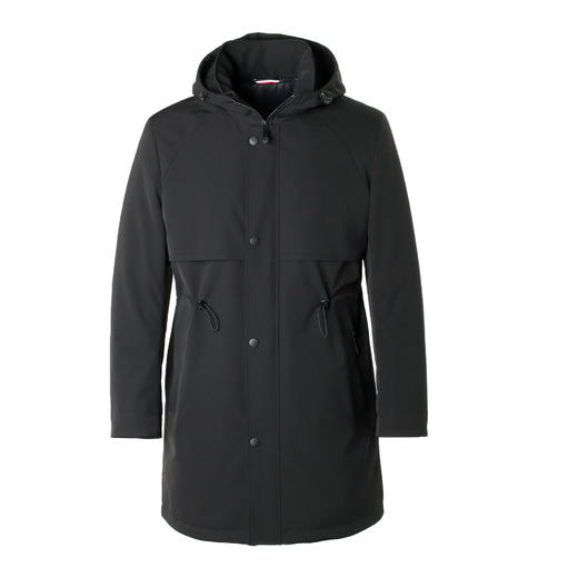 Marco Azzali 黑色中长款羽绒服 MY55256A2 商品图0