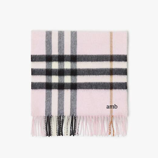 【一】BURBERRY 巴宝莉 中性格纹羊绒围巾 格子 8077877 B1017 商品图2
