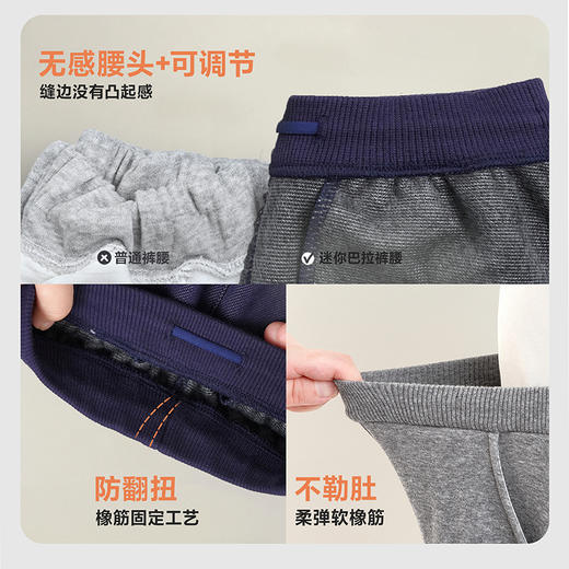 迷你巴拉婴儿宝宝男童女童裤子2025冬新款加绒长裤灯笼泡泡裤★ 商品图3