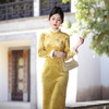 新中式国风温柔改良版，金钻绒绣花加绒旗袍MSL7223 商品缩略图1