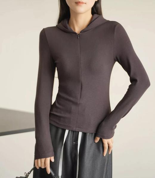 【高品质私服】【半门襟拉链显瘦连帽卫衣】彭于晏代工厂上新！定纺软糯羊毛，六色可选【无标出货 介意慎拍】WD 商品图6