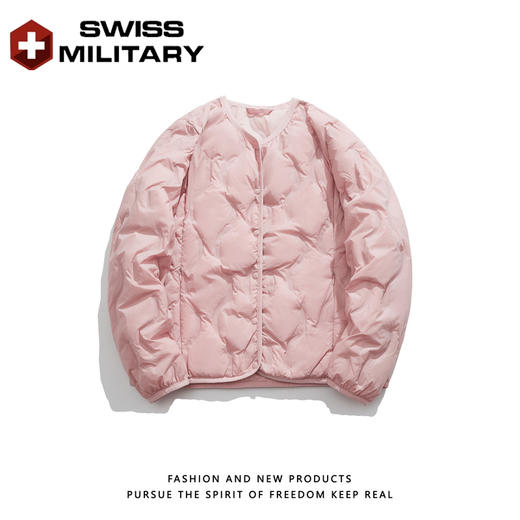 瑞士军工SWISS MILITARY秋冬季新款轻薄羽绒服男女款白鸭绒圆领羽绒服外套 商品图1