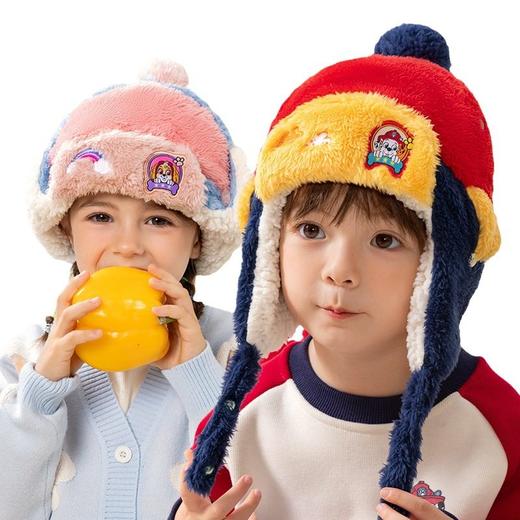 汪汪队儿童帽子冬宝宝雷锋帽男女童小孩韩版加绒保暖护耳帽亲子款 商品图4