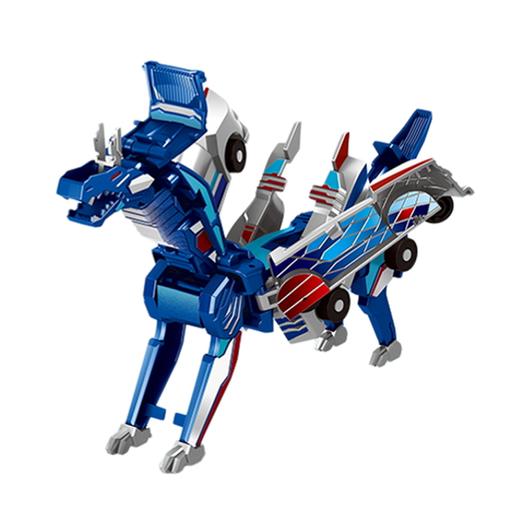 【两车碰撞可合体】咖宝车神双车合体 自动闪变 炫酷二合一变形玩具车 金翼飞龙两车碰撞变形银翼 独角兽变形玩具 商品图6