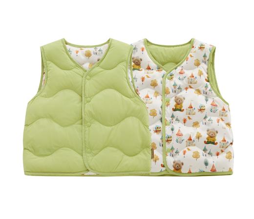 拉比i5童衣类-4轻薄羽绒双面穿马夹LYDC1023 商品图3