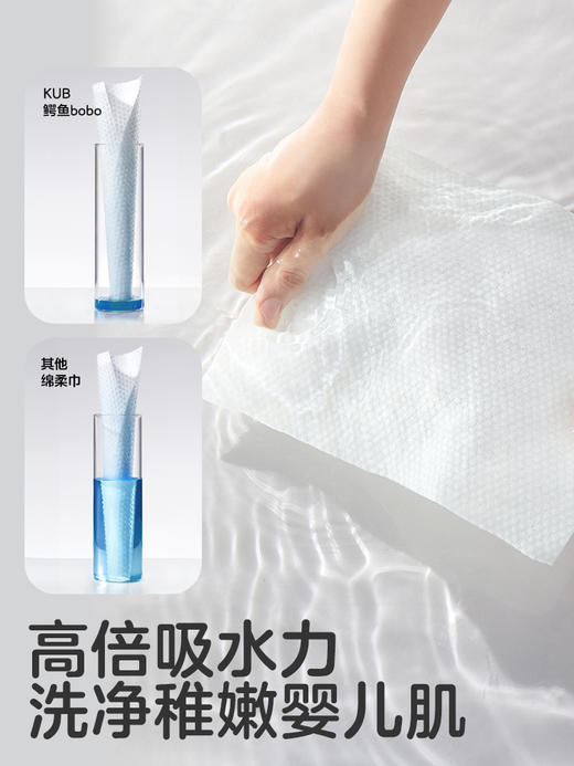 【新品上新】KUB可优比婴儿绵柔巾手口专用洗脸巾宝宝干湿两用婴幼儿非棉柔巾 商品图4
