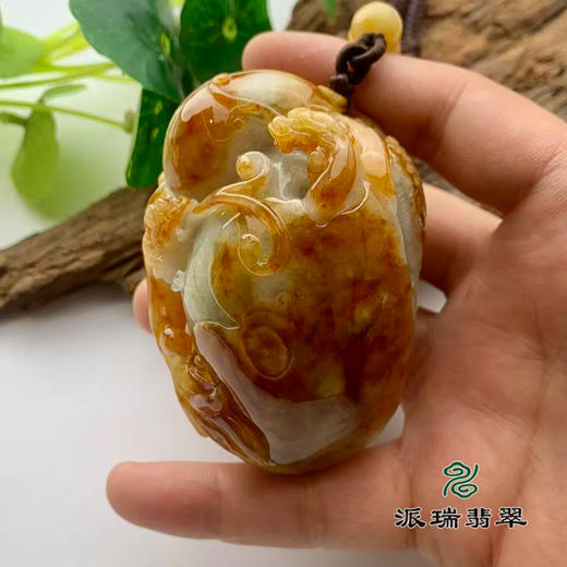 派瑞翡翠 翡翠手把件 糯种 红翡 商品图1