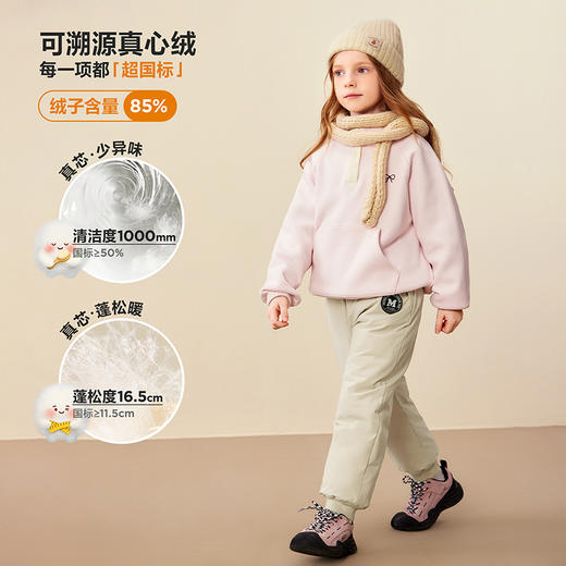 [拒水羽绒]迷你巴拉男女童羽绒裤2025冬新品儿童三防保暖裤子 商品图1