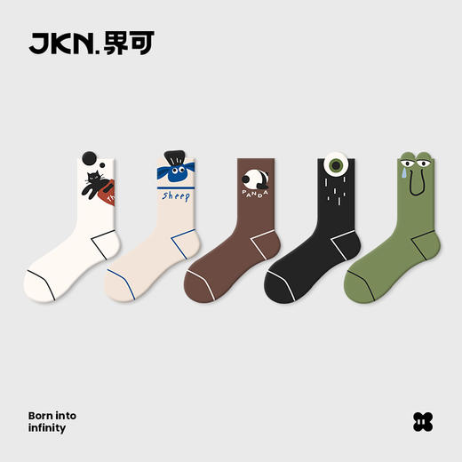 JKN卡通中筒袜|无骨缝，舒适好穿，多色可选，搭配神器 商品图10