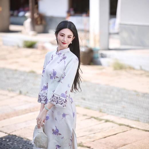 时尚改良年轻少女款旗袍，宽松版日常可穿旗袍连衣裙LJX-854 商品图2