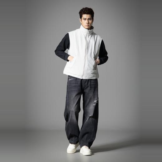 PINLI品立春季新款潮牌工装立领马甲男宽松休闲百搭背心外套GD253107152 商品图4