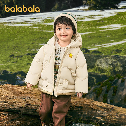 【商场同款】巴拉巴拉童装男童羽绒服假两件外套恐龙2025新款冬装 商品图2